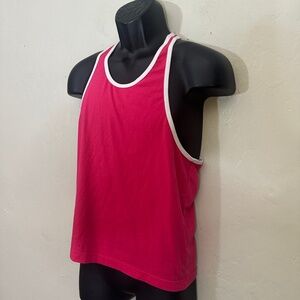 True Blue Racer Bank Tank Top Small 18.5" armpit to armpit seams Gently worn